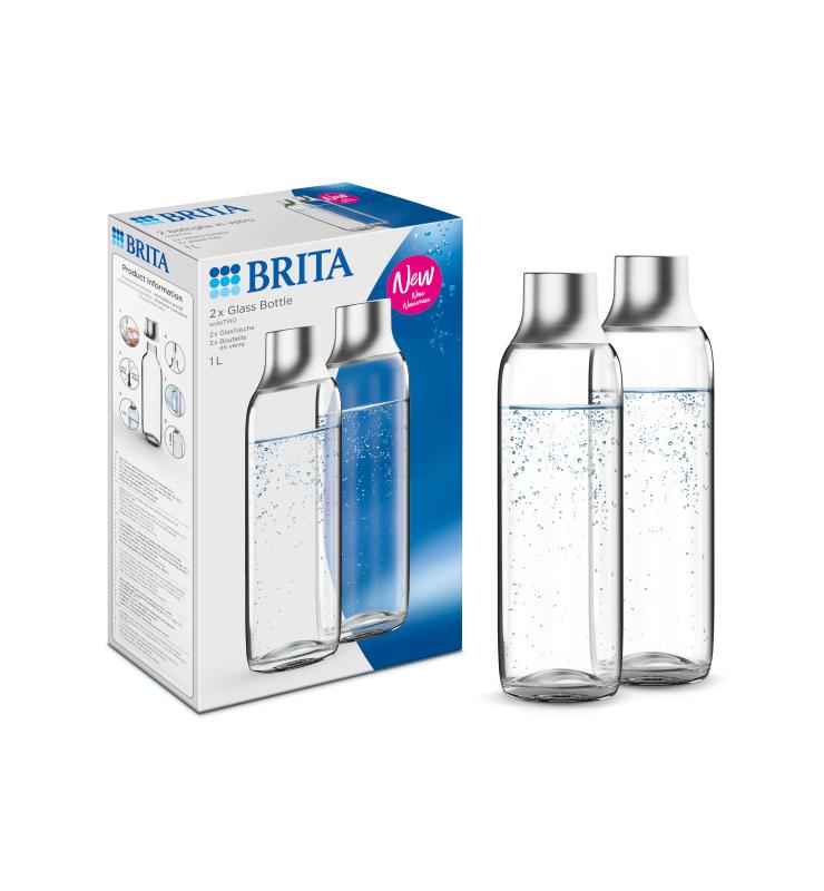 Zestaw butelek szklanych do saturatora Brita SodaTrio (2szt.)