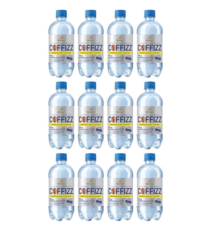 Napój z kofeiną woda smakowa Tchibo Coffizz Lemon & Mint Flavour 500ml (12 butelek)