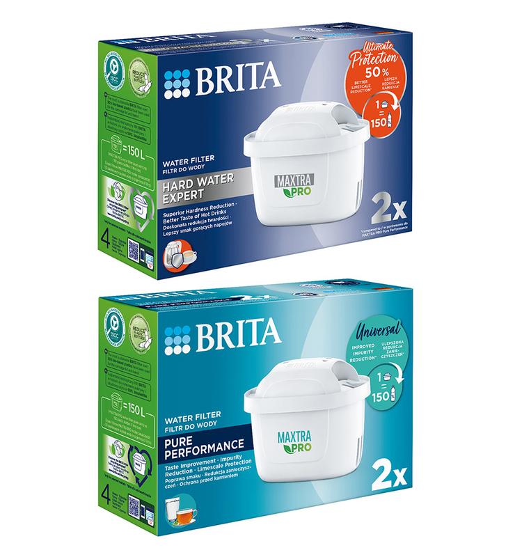 Filtr wody wkład do dzbanka Brita Maxtra PRO Hard Water Expert 2szt.+ PRO  Pure Performance 2szt.