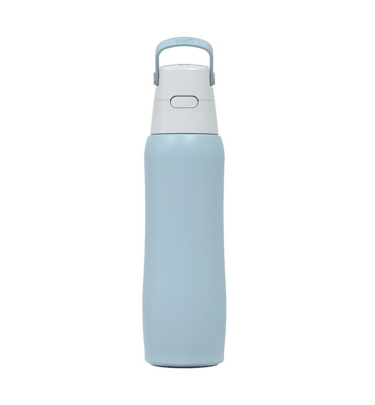 Stalowa butelka filtrująca Dafi SOLID 0,8L z wkładem filtrującym (arktyczny niebieski)