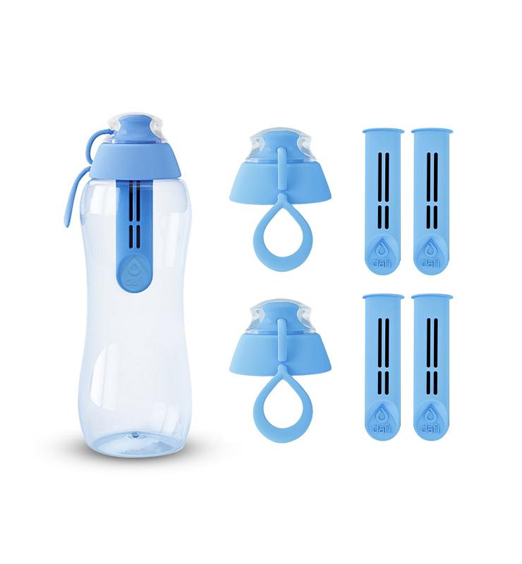 Butelka filtrująca DAFI 0,3L +5 filtrów (niebieska)