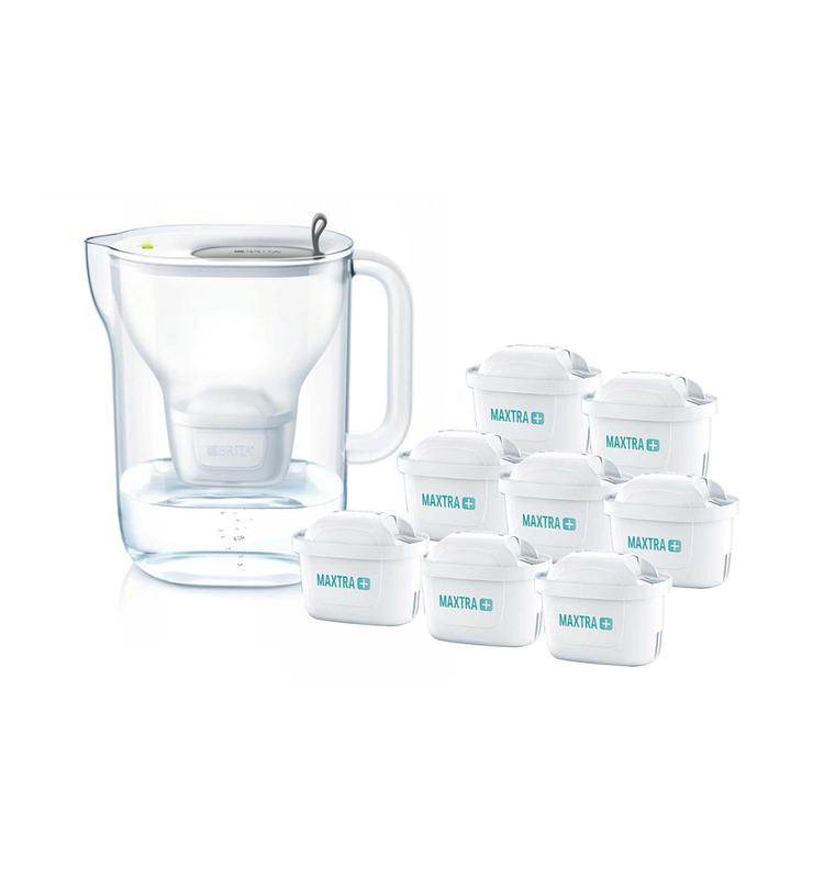 Dzbanek filtrujący Brita Style +8 filtrów Maxtra Plus (szary)