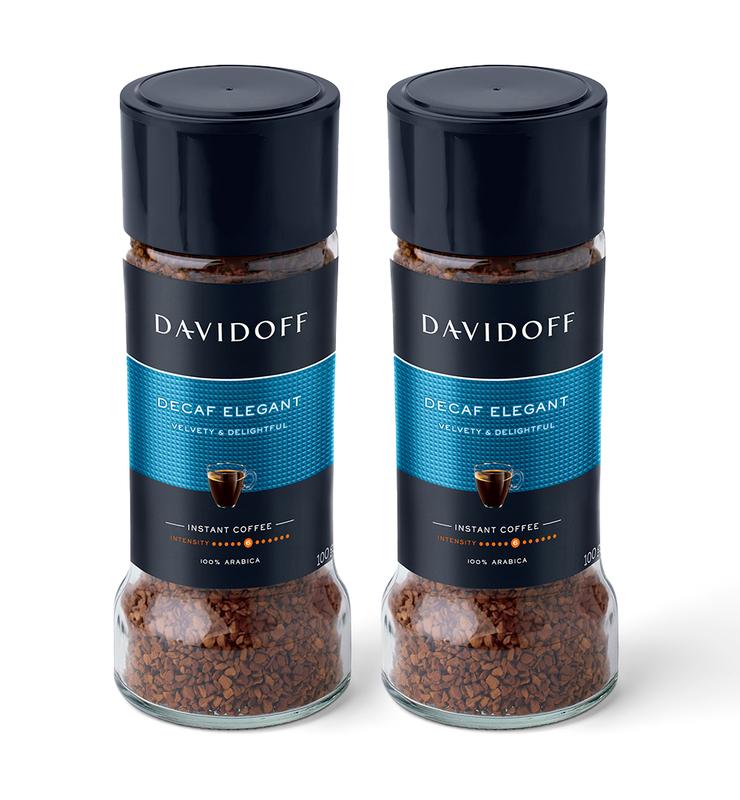 Kawa rozpuszczalna instant Davidoff Decaf Elegant 100g (2-pack)