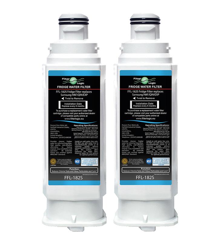 Filtr wkład wody do lodówki FilterLogic FFL-182S kompatybilny z Samsung DA97-17376B HAF-QIN (2szt.)