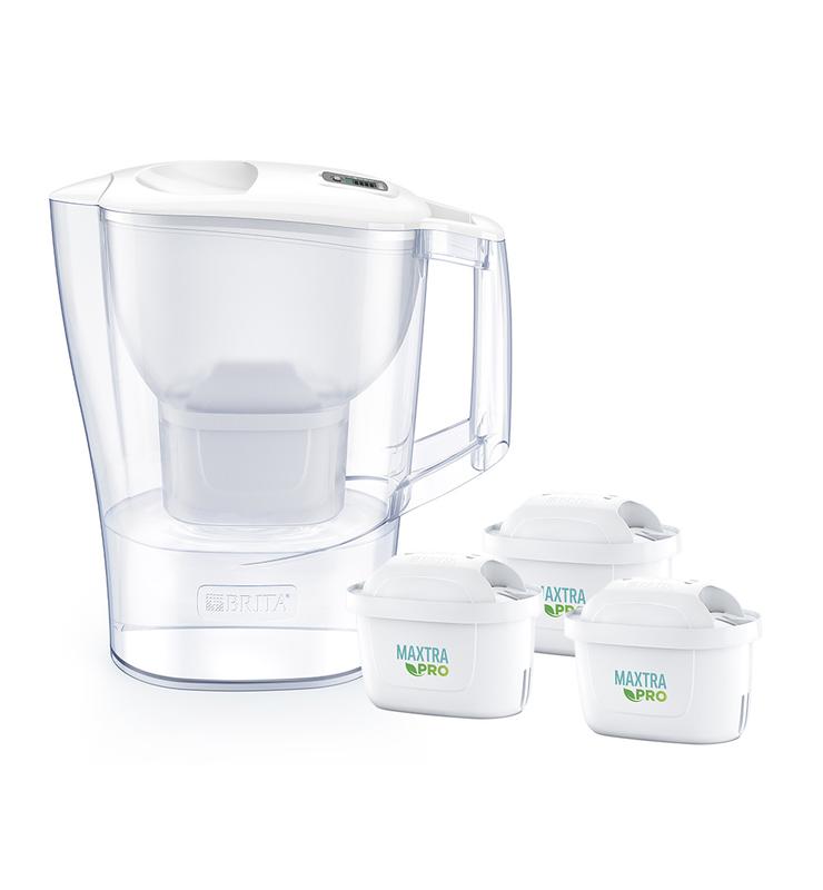 Dzbanek filtrujący Brita Aluna Frosted (biały) +3 filtry Brita Maxtra PRO Pure Perfomance