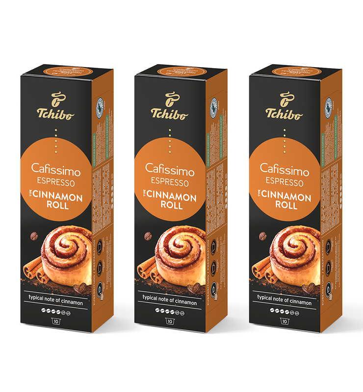 Kawa kapsułki Tchibo Cafissimo Espresso Cinnamon Roll 3x10 kaps.