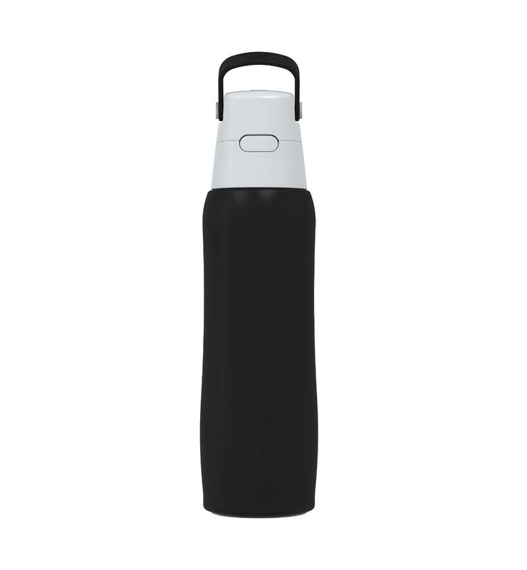 Stalowa butelka filtrująca Dafi SOLID 0,8L z wkładem filtrującym (czarny)