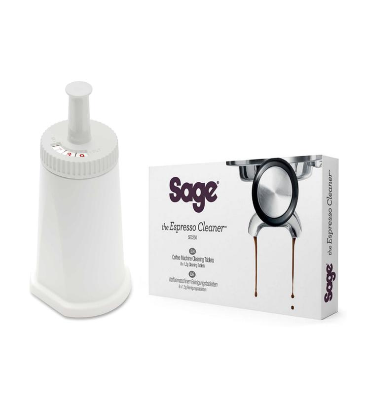 Zestaw do konserwacji ekspresu Sage: 1x filtr do ekspresu BES008 + 1x tabletki SEC250