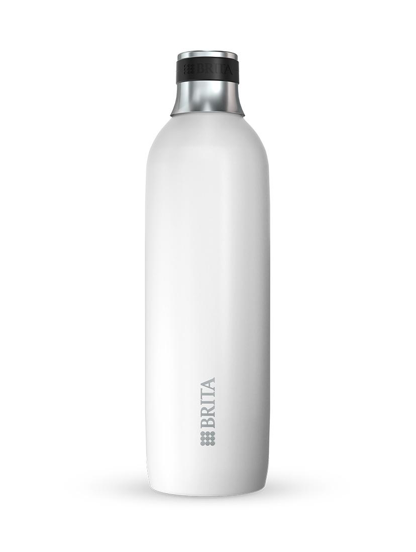 Butelka ze stali nierdzewnej do saturatora Brita SodaTrio 1L (biała)