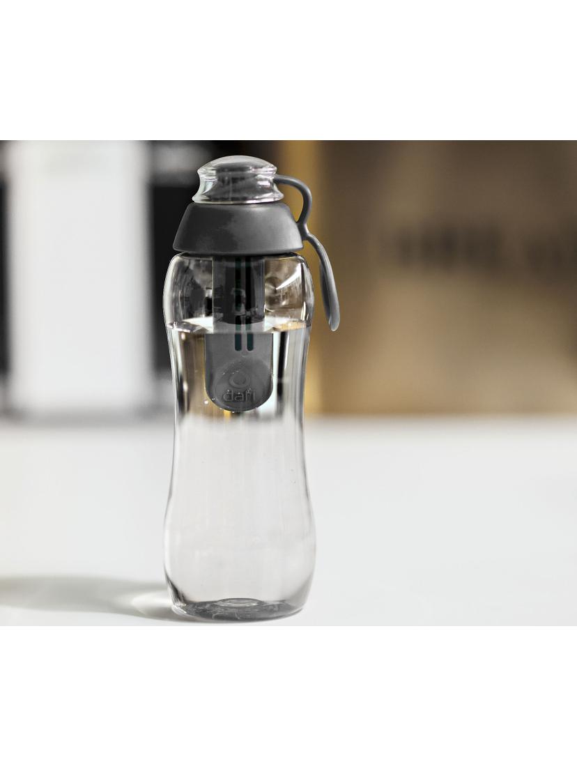 Butelka filtrująca DAFI 0,3L +1 filtr w zestawie (antracyt / czarna)