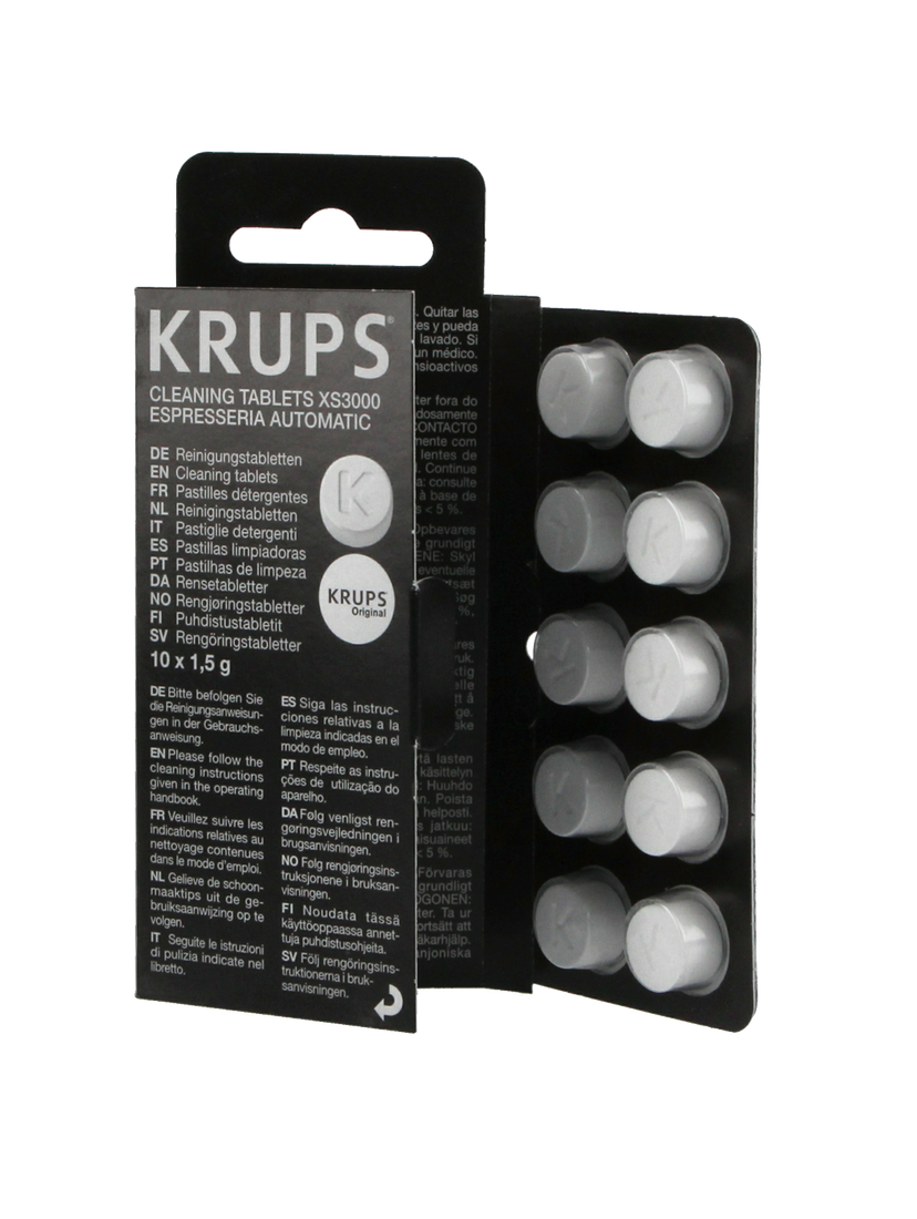 Zestaw do konserwacji ekspresu Krups (3x filtr CFL-701B + tabletki XS3000 + odkamieniacz F054)