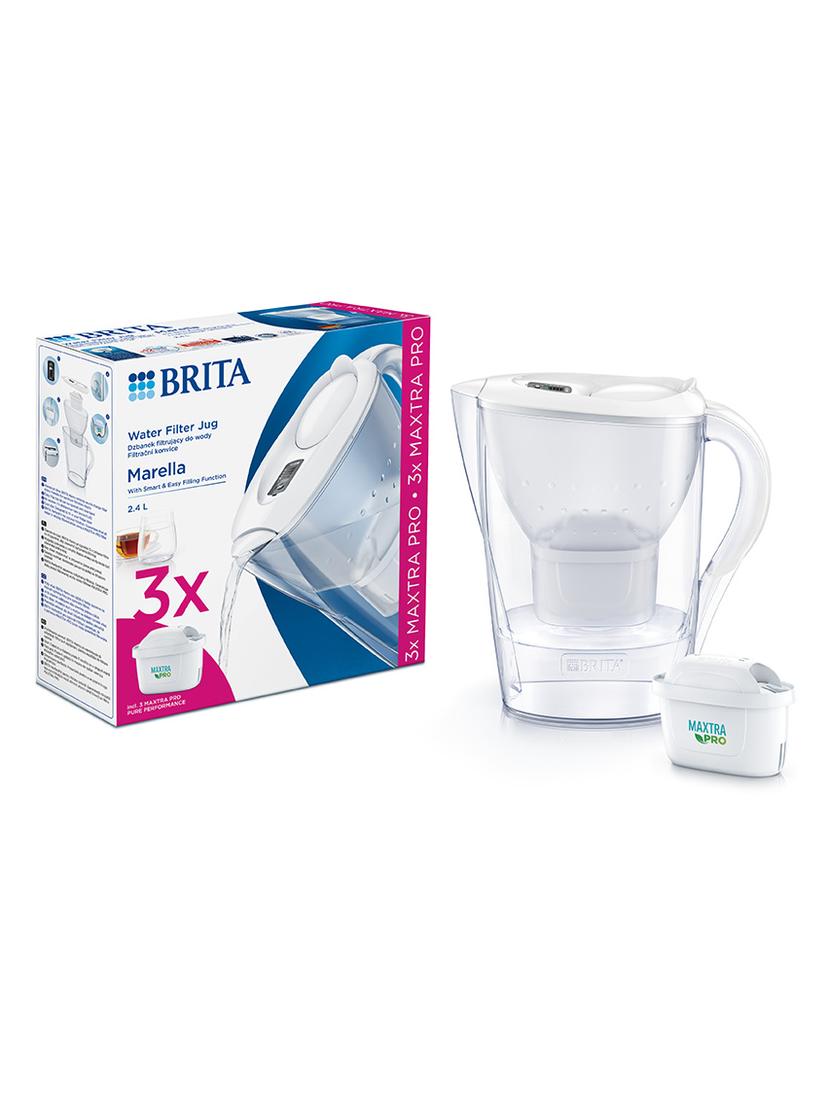 Dzbanek filtrujący Brita Marella Cool +3 filtry Maxtra PRO Pure Performance (biały)