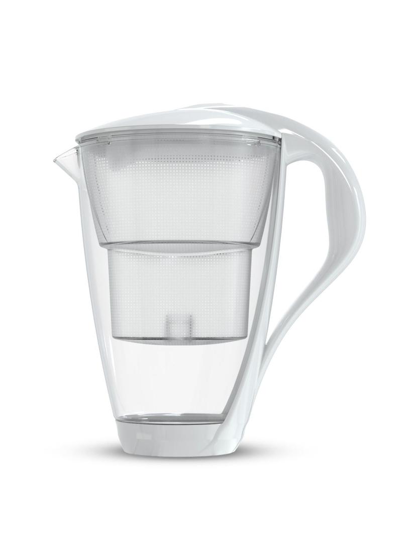 Dzbanek filtrujący szklany Dafi Crystal LED +10 filtrów UNIMAX (biały)