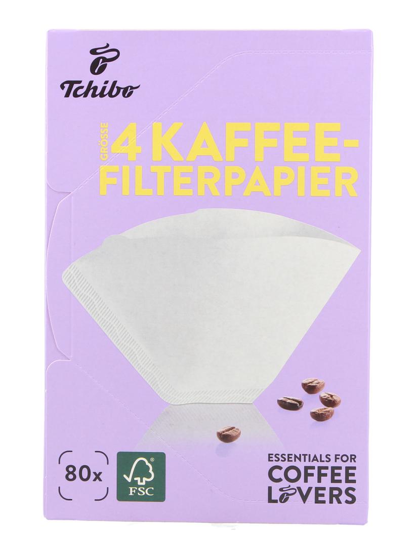 Filtry papierowe do ekspresu przelewowego Tchibo rozmiar 4 (80szt.)