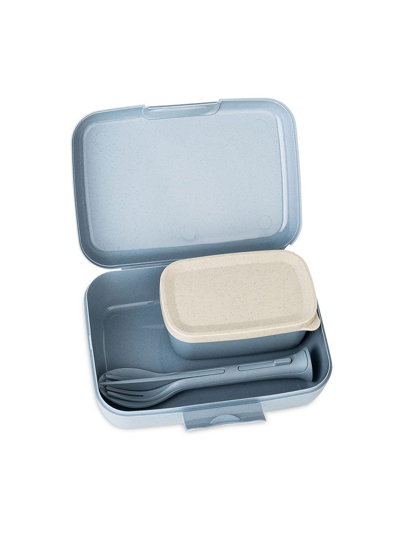 Lunchbox + sztućce Koziol CANDY READY 7272716 (niebieski)