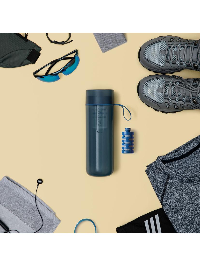 Butelka filtrująca i nawadniająca Philips GoZero Fitness AWP2712BLR/10 (ciemny granat)