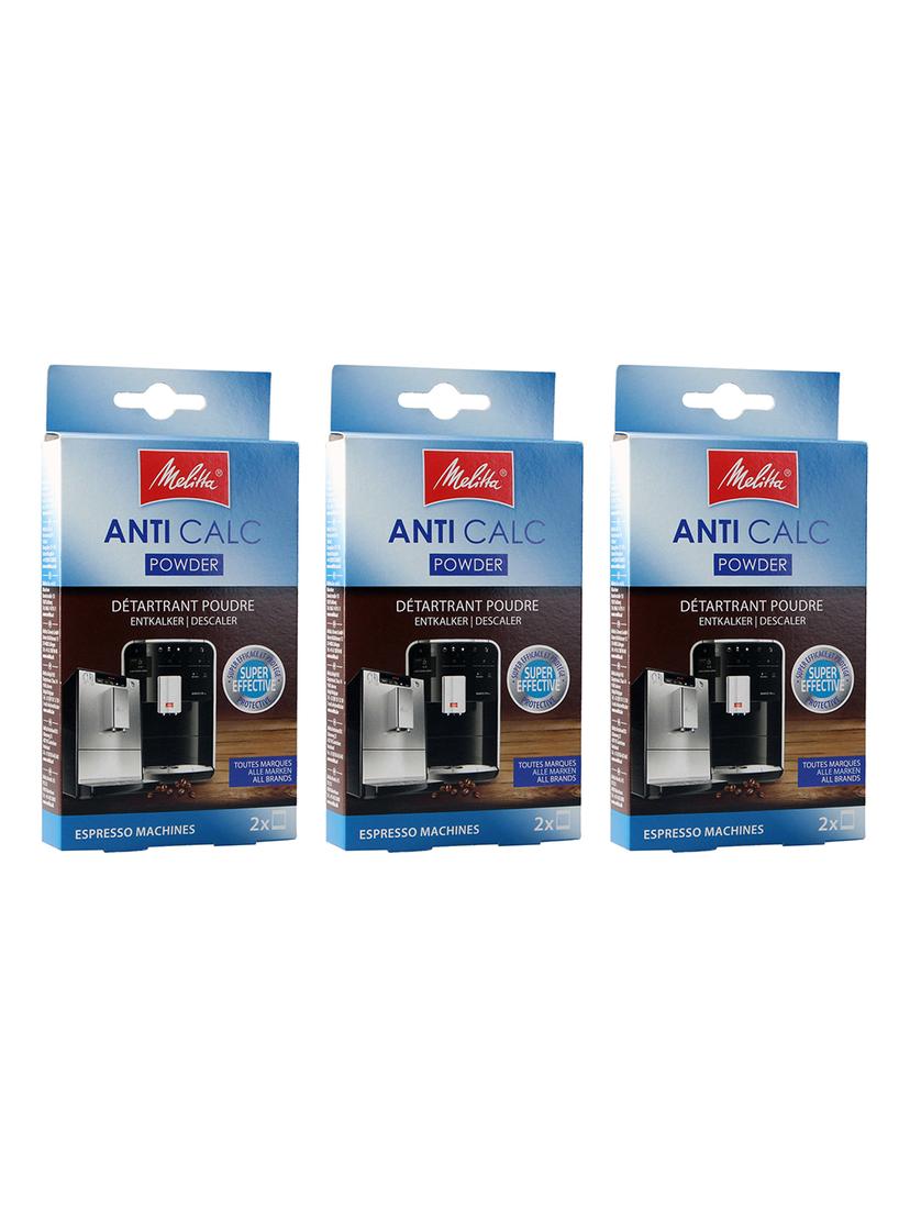 Odkamieniacz do ekspresów Melitta Anti Calc POWDER 2x40g (3 komplety)