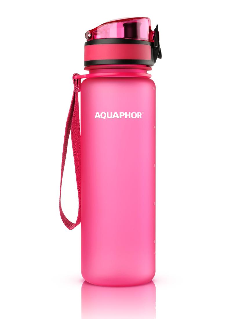 Butelka filtrująca wodę Aquaphor City 500ml (różowa)