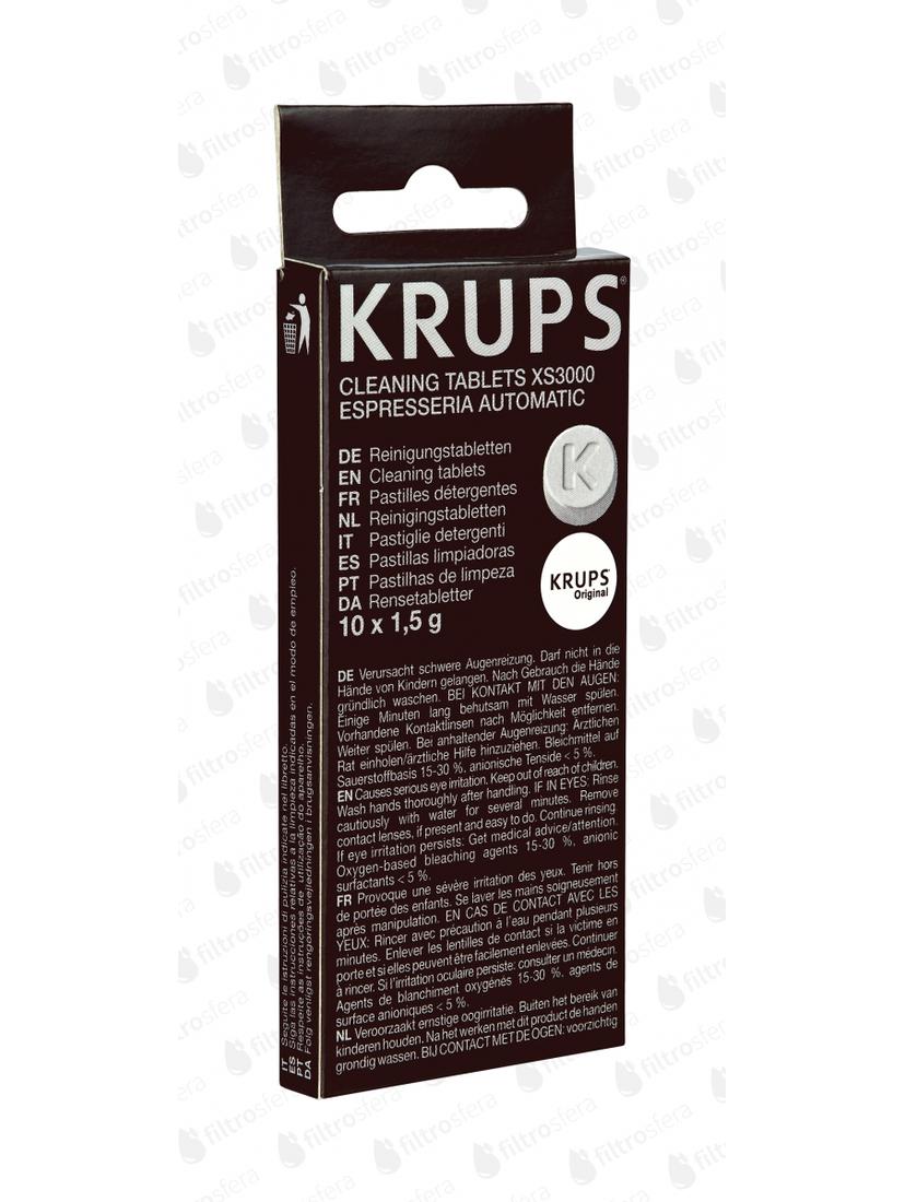 3X KRUPS XS3000 CLEANING TABLETS FOR COFFEE ESPRESSO MACHINE XP