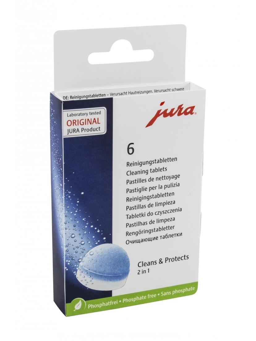 Zestaw do konserwacji ekspresów Jura: filtr CFL801B + tabletki czyszczące Jura 62715 + tabletki odkamieniające Jura 61848