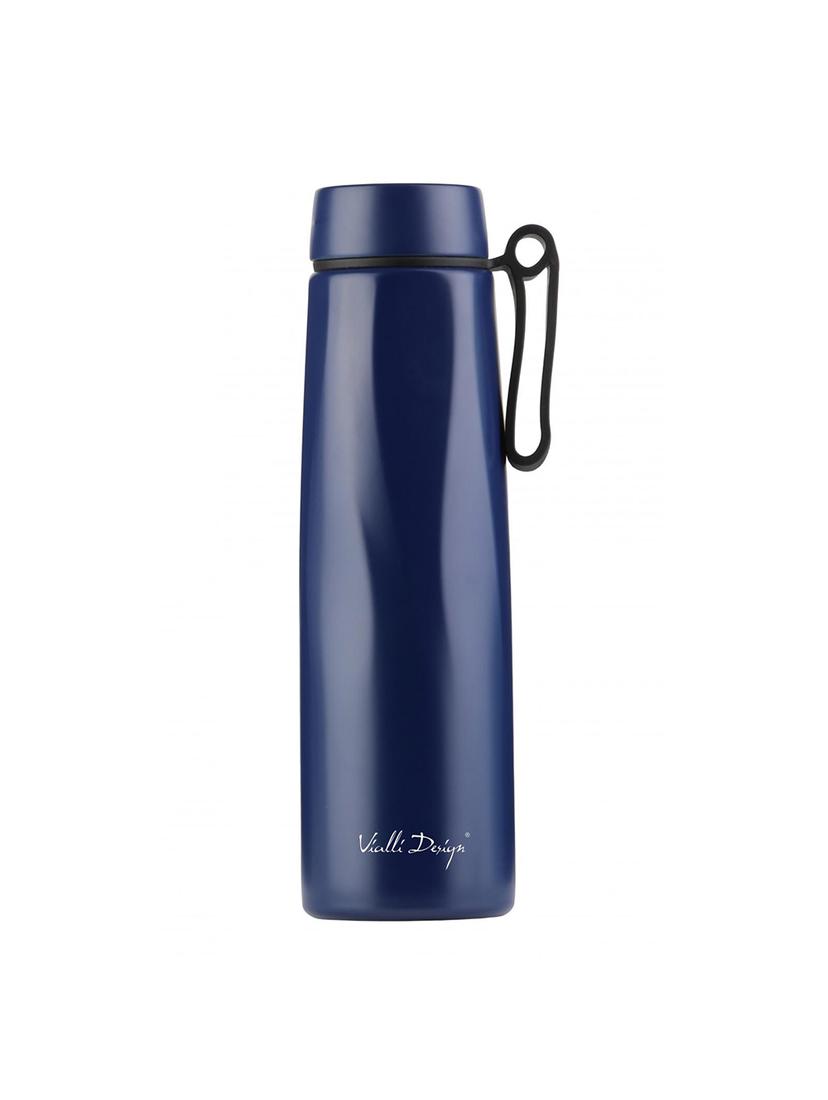 Butelka termiczna Vialli Design FUORI 500ml z uchwytem 12/24h (granatowa)