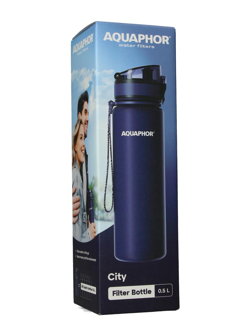 Butelka filtrująca wodę Aquaphor City 500ml (granatowa)