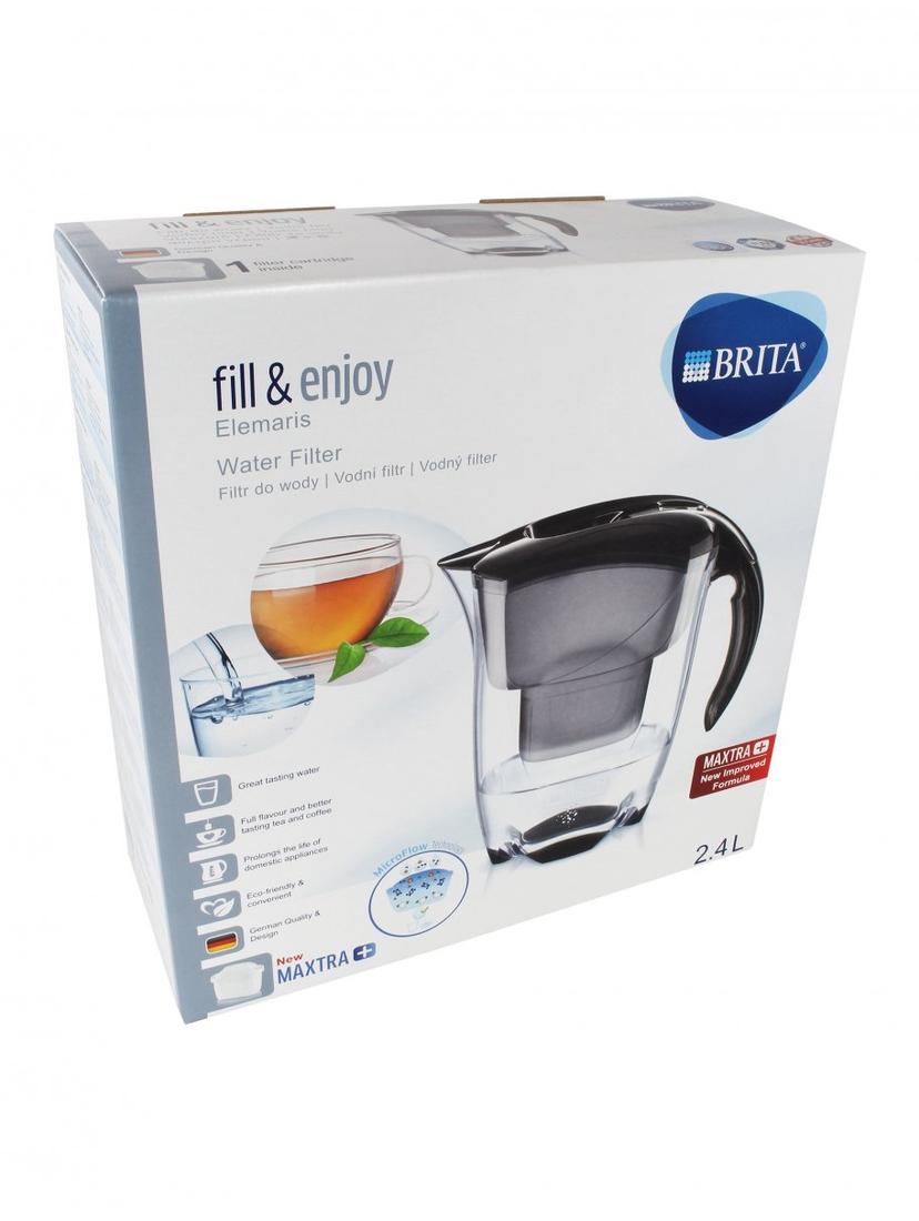 Dzbanek filtrujący Brita Elemaris Cool (czarny) +4 filtry Maxtra Plus