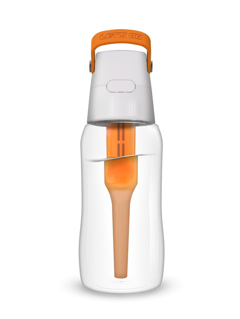Butelka filtrująca Dafi SOLID 0,5L +6 wkładów filtrujących (bursztynowa / pomarańczowa)