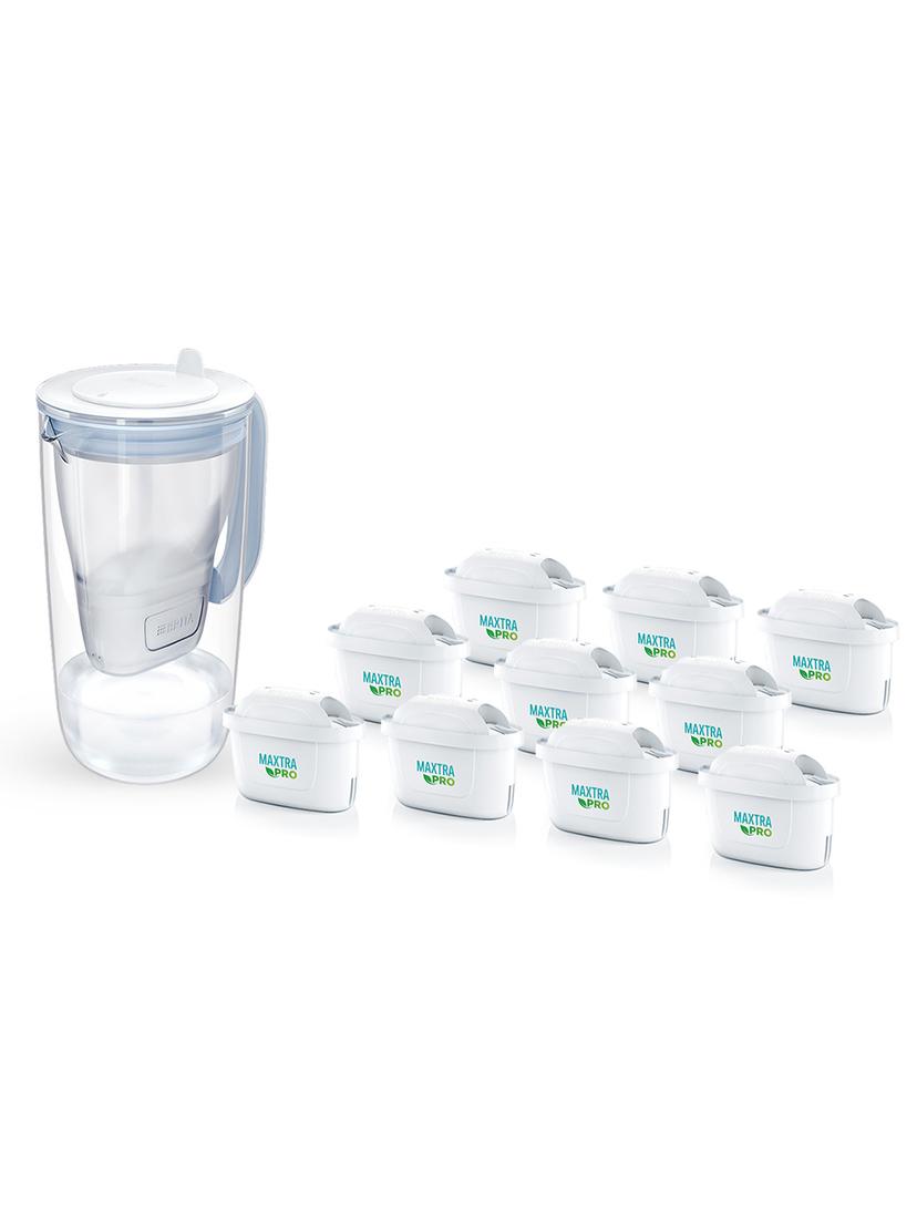 Dzbanek filtrujący Brita Glass +10 filtrów Maxtra PRO Pure Performance (niebieski)