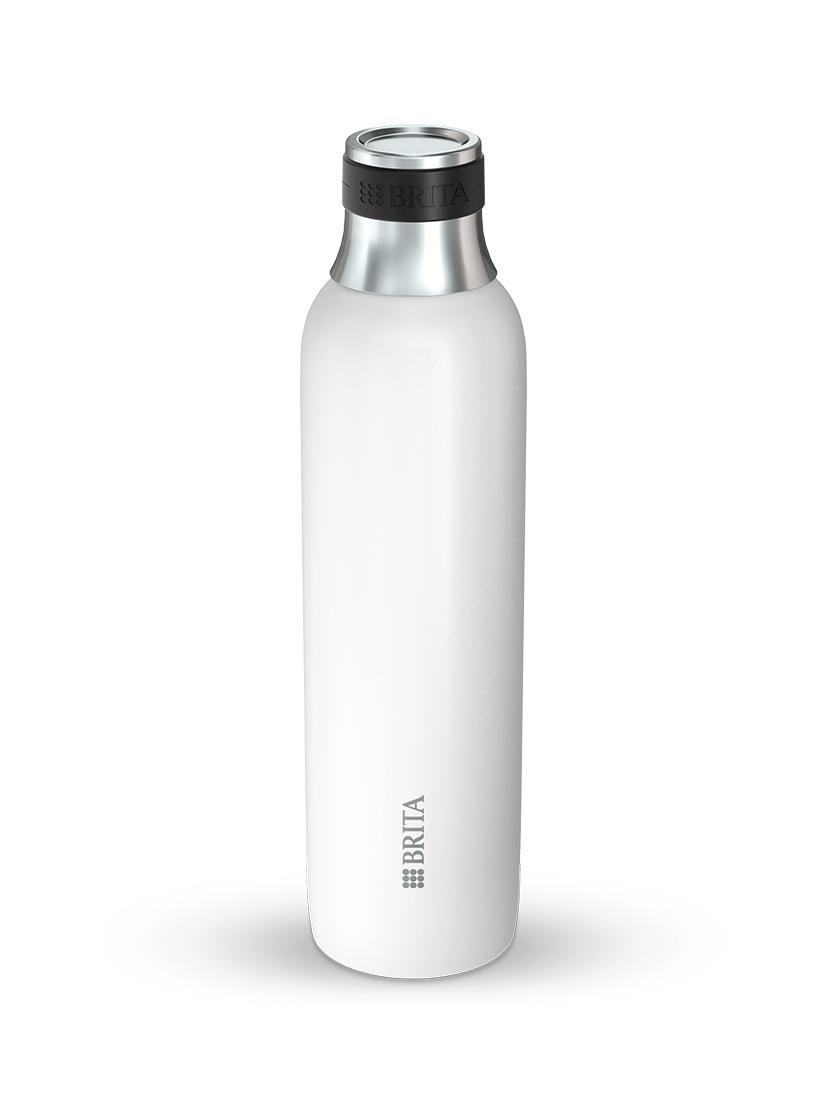 Butelka ze stali nierdzewnej do saturatora Brita SodaTrio 650ml (biała)