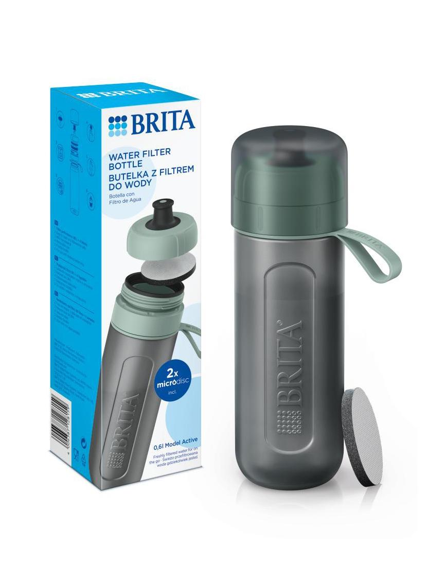 Butelka filtrująca Brita Fill&Go ACTIVE Pastelowa +2 dyski (zielona)