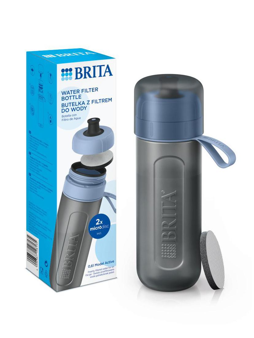 Butelka filtrująca Brita Fill&Go ACTIVE Pastelowa +2 dyski (błękit)