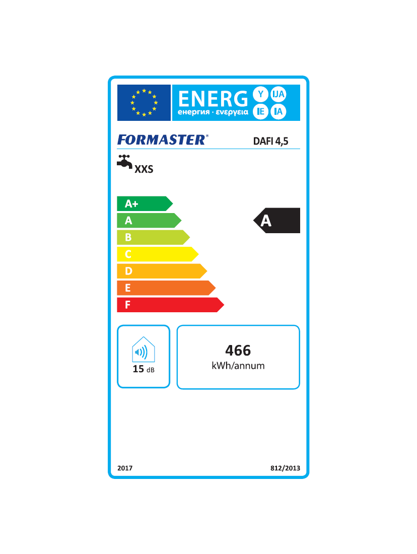 Ogrzewacz wody DAFI 4,5 kW (230V) z przyłączem wody