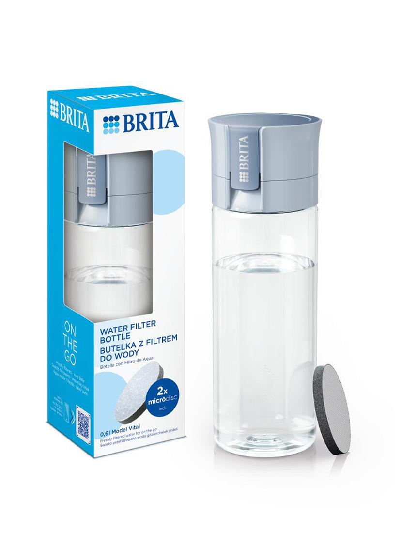 Butelka filtrująca Brita Fill&Go Vital Pastelowa +2 dyski (błękit)