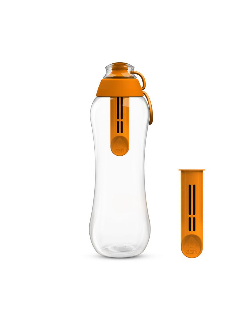 Butelka filtrująca DAFI 0,7L +4 filtry (pomarańcza)