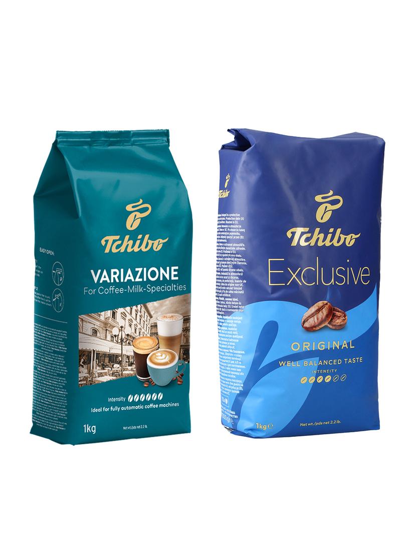 Kawa ziarnista Tchibo Variazione + Exclusive (zestaw degustacyjny) 2kg