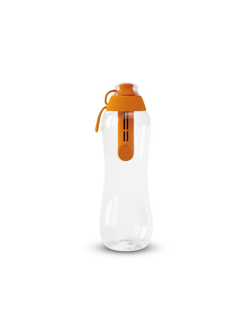 Butelka filtrująca do wody kranowej DAFI 0.5L (pomarańczowa) +7 filtrów +4 nakrętki