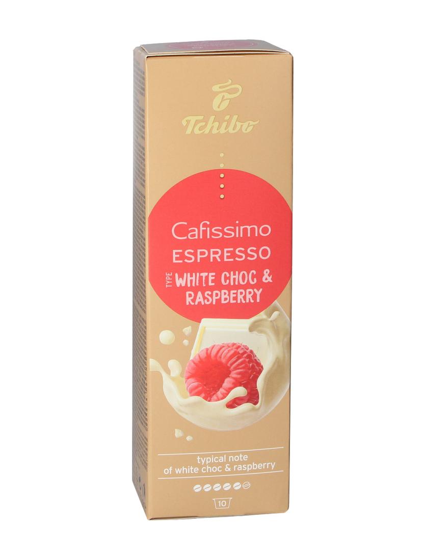 Kawa kapsułki Tchibo Cafissimo Biała Czekolada - Malina 10 kaps.