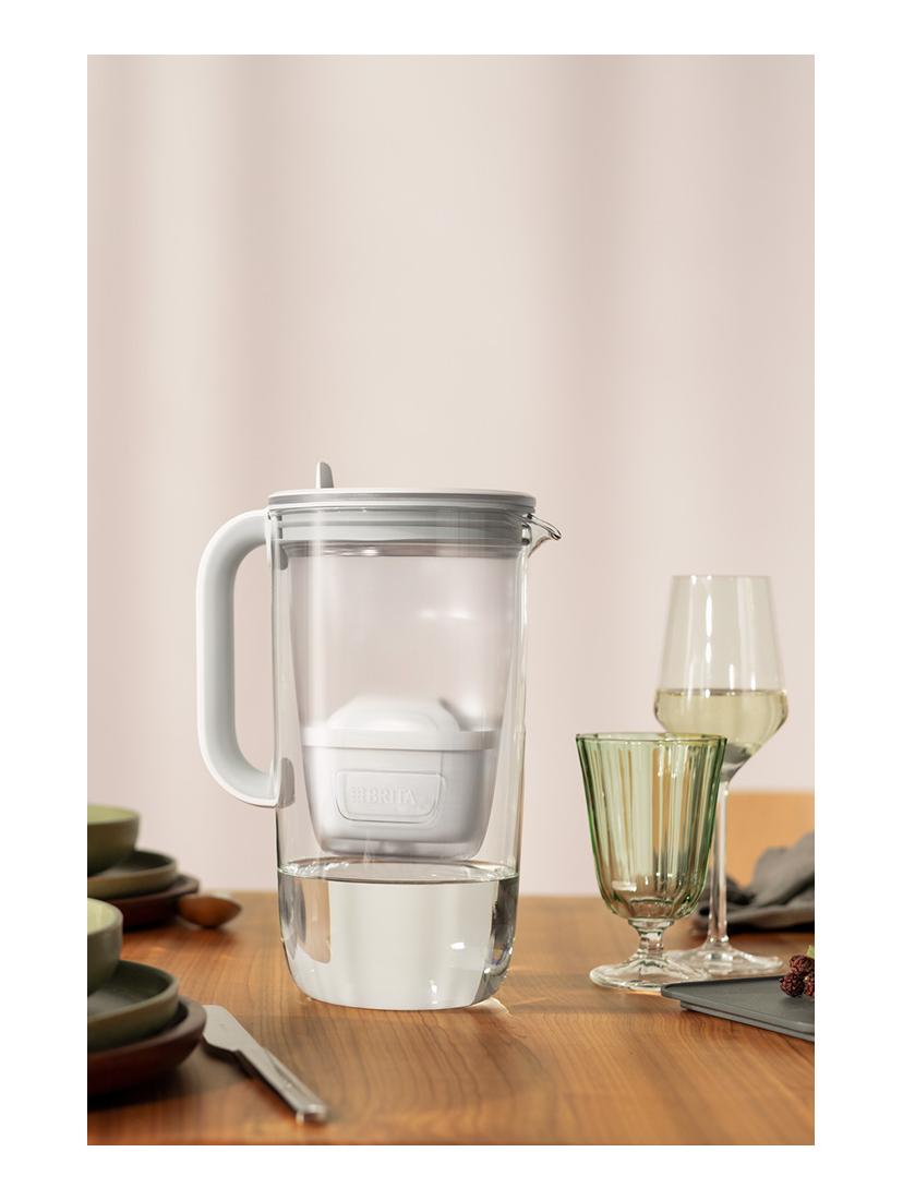 Dzbanek filtrujący Brita Glass +10 filtrów Maxtra PRO Pure Performance (szary)