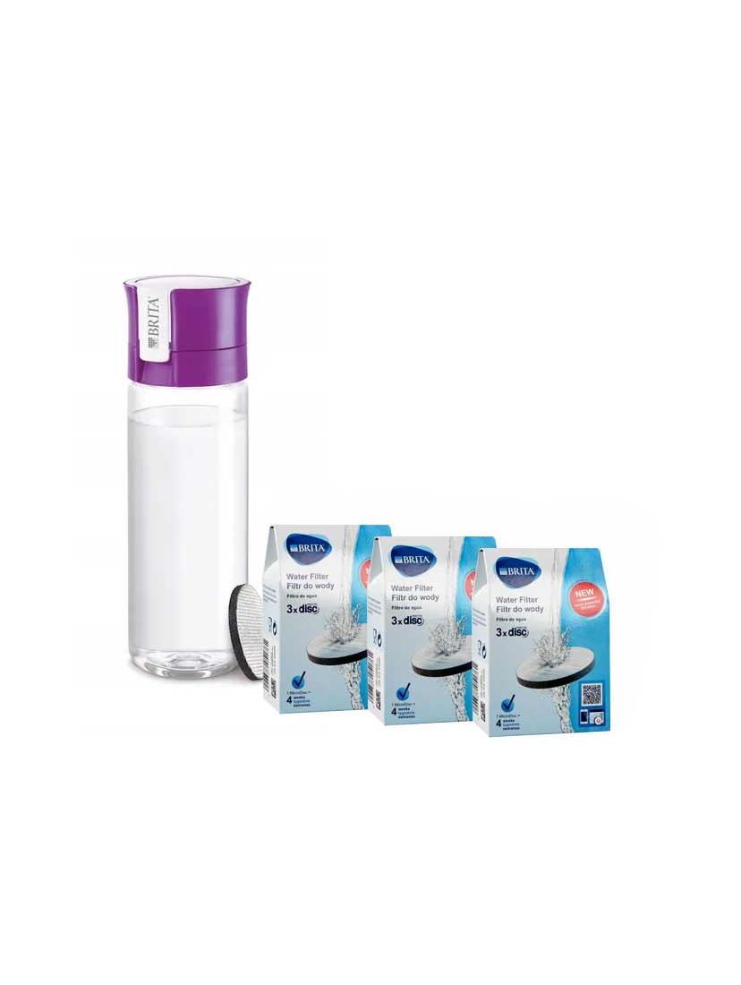 Butelka filtrująca Brita Fill&Go Vital (fioletowa) +10 dysków