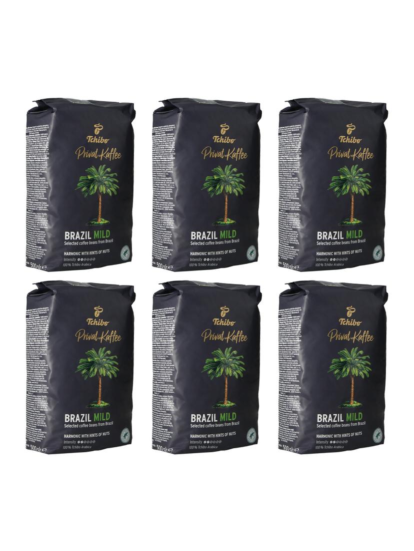 Kawa ziarnista Tchibo Privat Kaffee Brazil Mild 6x500g