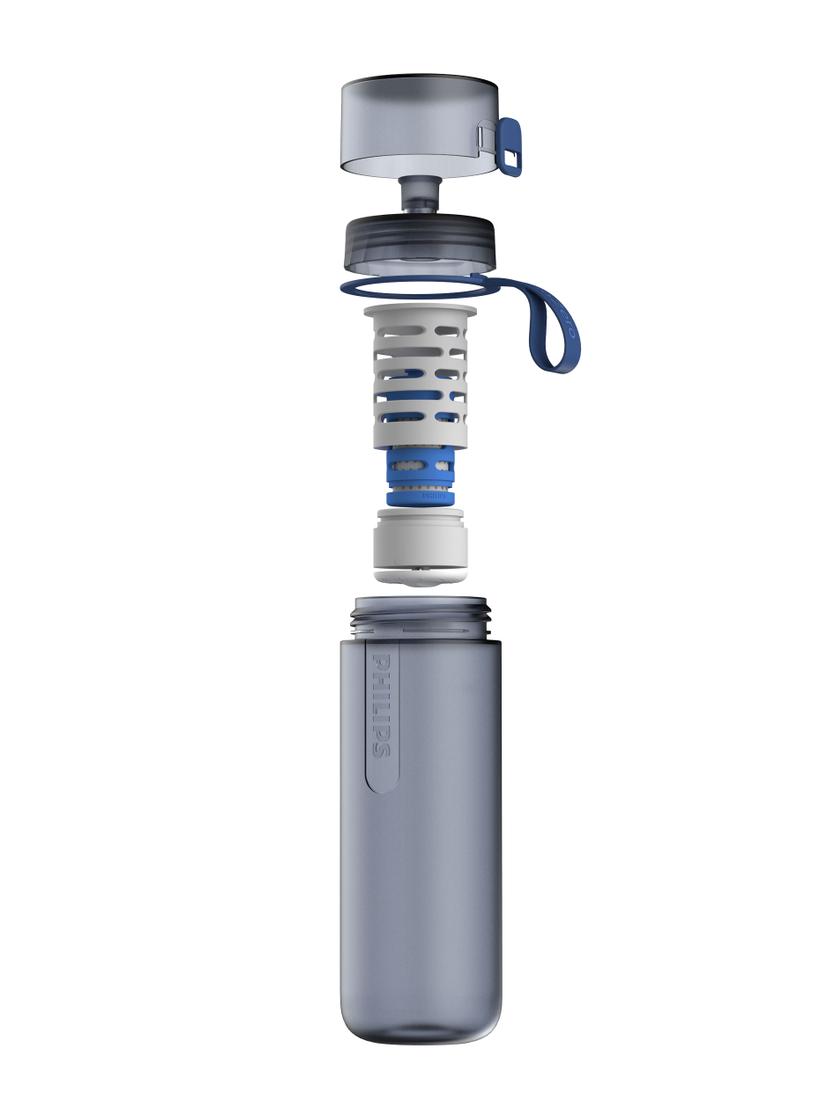 Butelka filtrująca i nawadniająca Philips GoZero Fitness AWP2712BLR/10 (ciemny granat)
