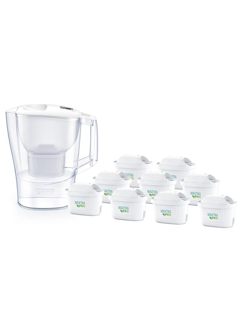 Dzbanek filtrujący Brita Aluna Frosted (biały) +9 filtry Brita Maxtra PRO Pure Performance