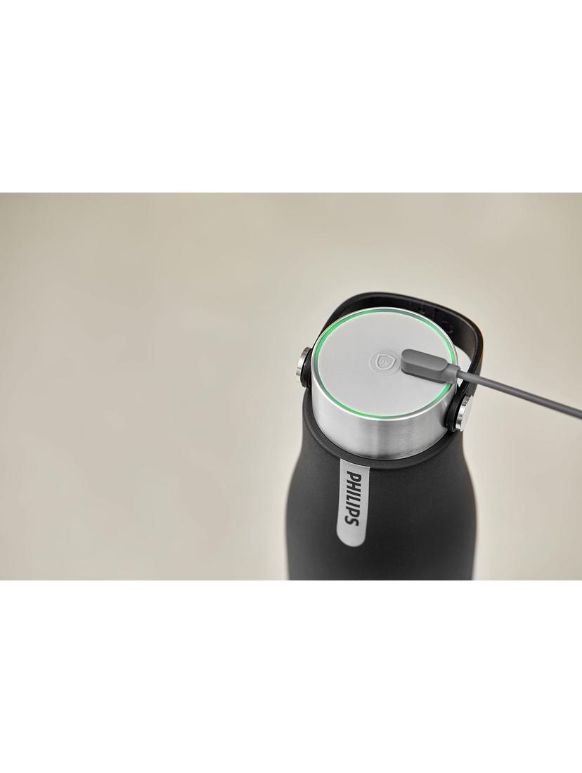 Butelka termiczna Philips GoZero AWP2788BK/10 590ml (czarna, samoczyszcząca)