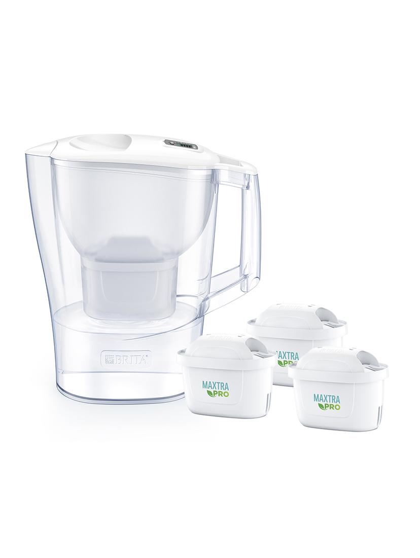 Dzbanek filtrujący Brita Aluna Frosted (biały) +3 filtry Brita Maxtra PRO Pure Perfomance