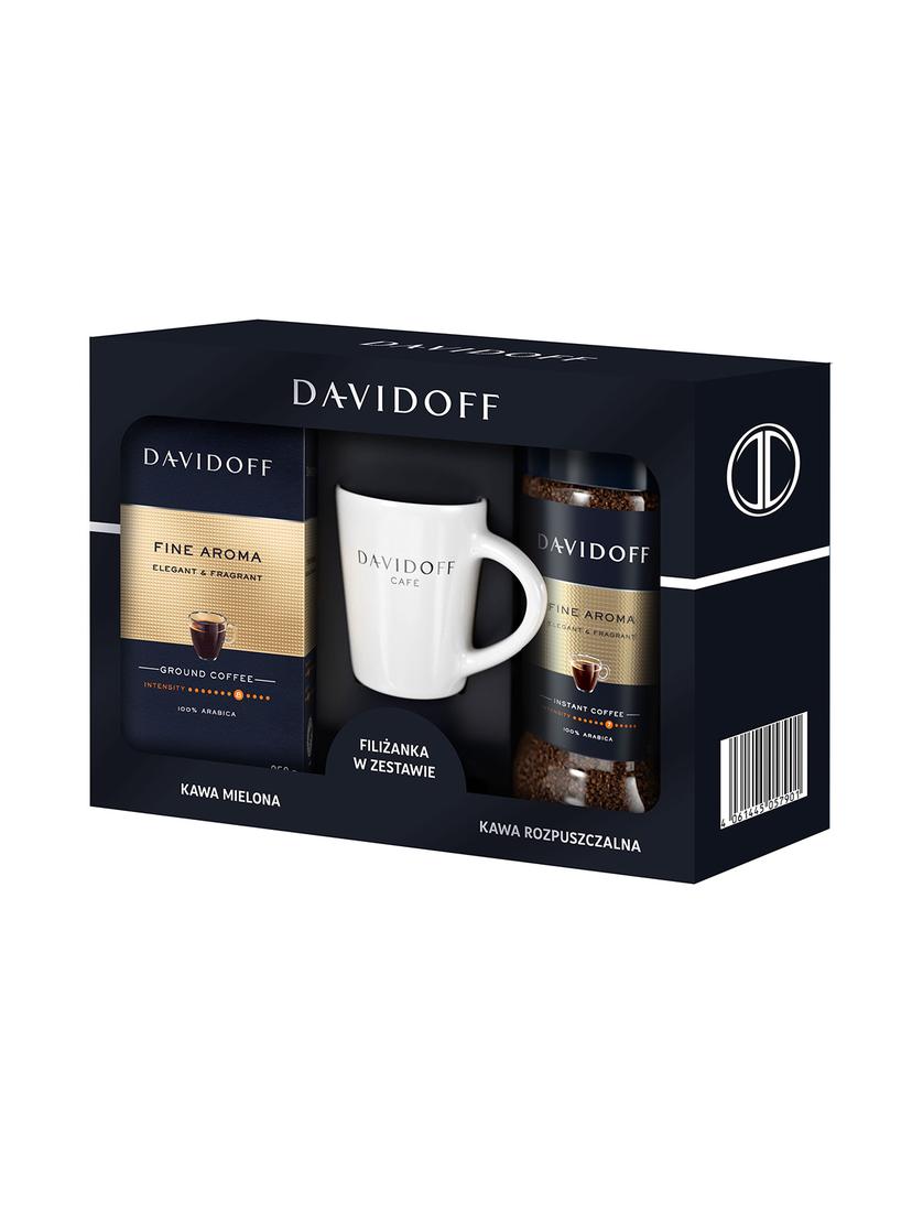 Zestaw prezentowy kawa Davidoff Fine Aroma (250g + 100g) + kubek do kawy