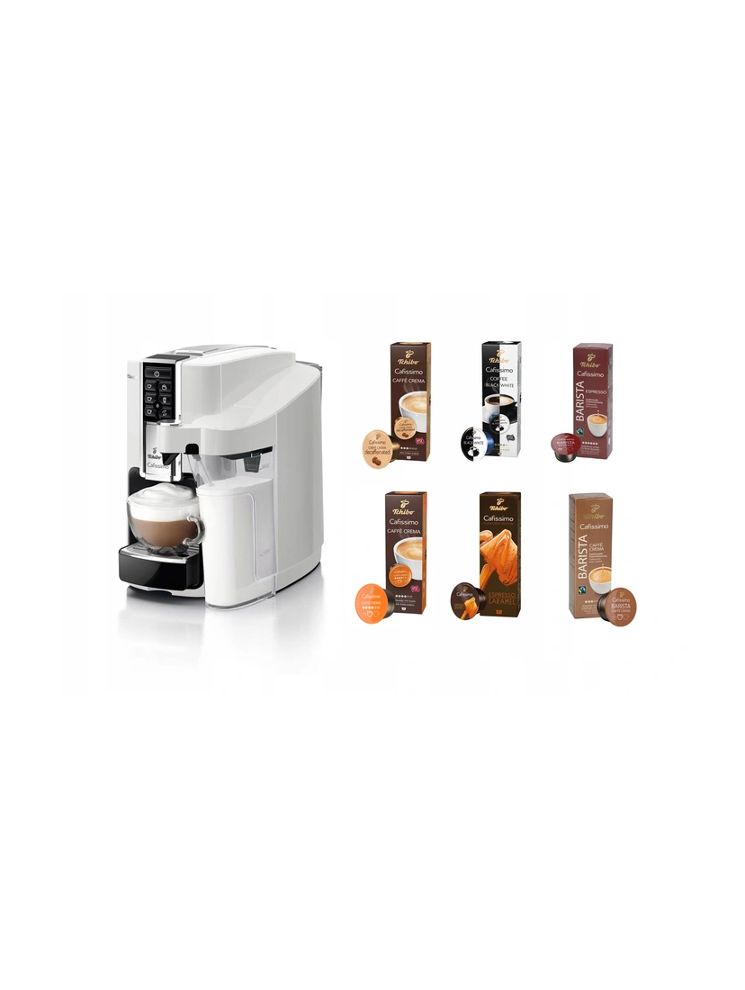 Ekspres ciśnieniowy Tchibo Latte White (zestaw) + 60 kapsułek
