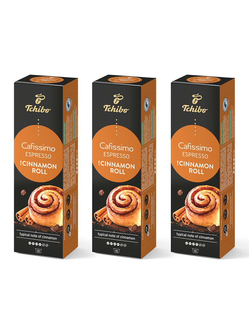 Kawa kapsułki Tchibo Cafissimo Espresso Cinnamon Roll 3x10 kaps.