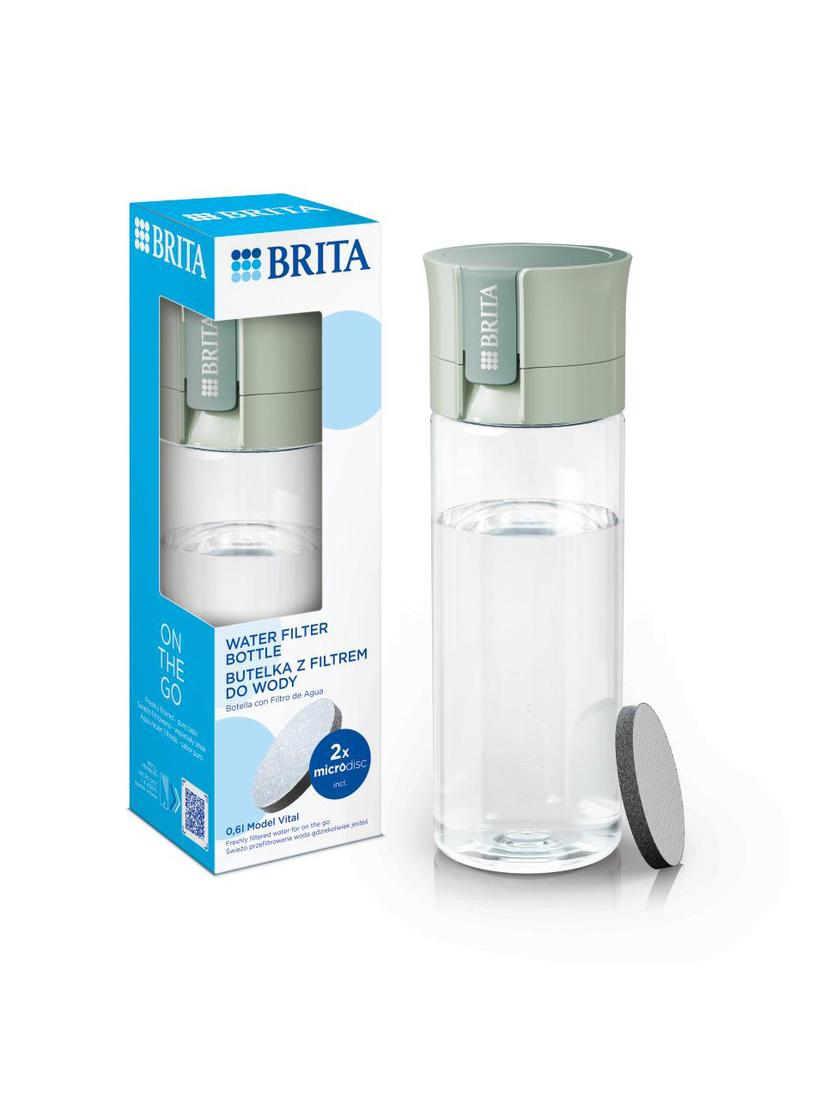 Butelka filtrująca Brita Fill&Go Vital Pastelowa +2 dyski (zielona)