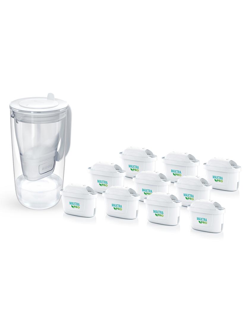 Dzbanek filtrujący Brita Glass +10 filtrów Maxtra PRO Pure Performance (szary)